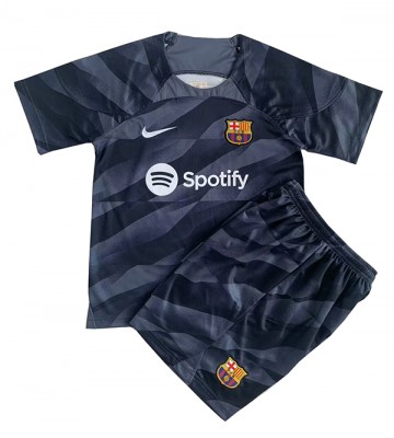 Maillot de foot Barcelona Gardien de but Extérieur enfant 2023-24 Manches Courte (+ pantalon court)